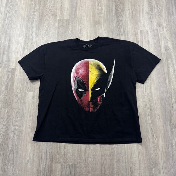 Goat Crew Marvel Deadpool and Wolverine Heavyweight Shirt Men's 2XL XXL Movie - Picture 1 of 6